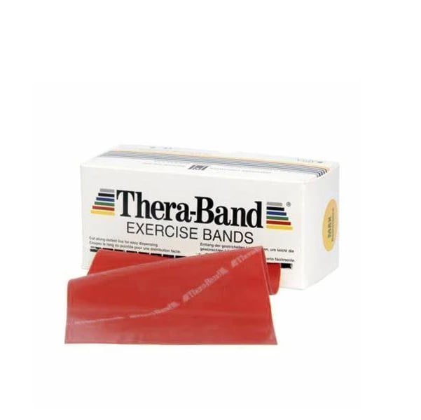 Thera-Band Exercise Band, Red (Medium Resistance), 6" x 100 Yards