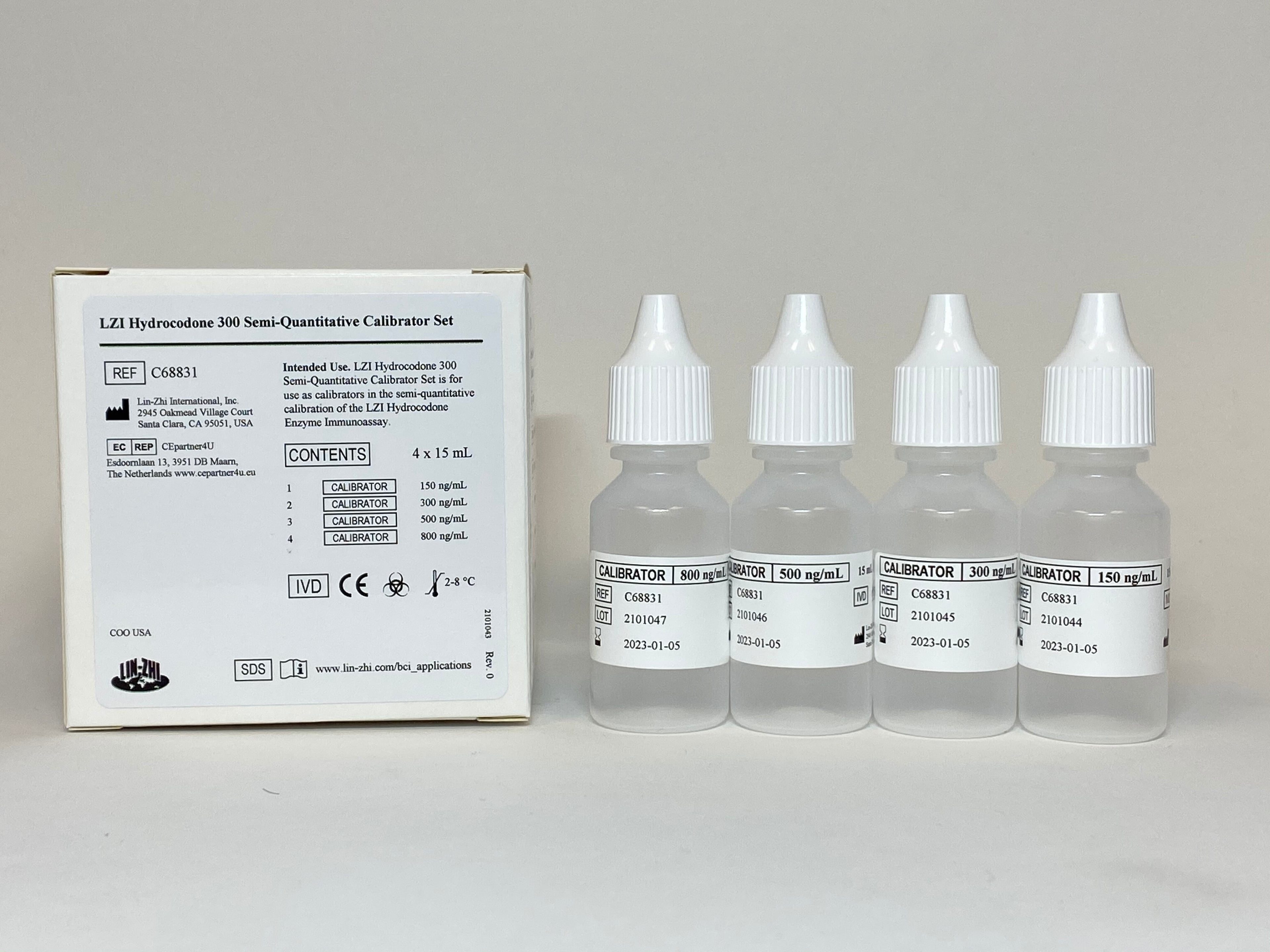 Calibrator SQ Kit Hydrocodone, 1x15mL, Beckman Coulter, 01KT0J09X3S5NCJBQC0KDEEP8K