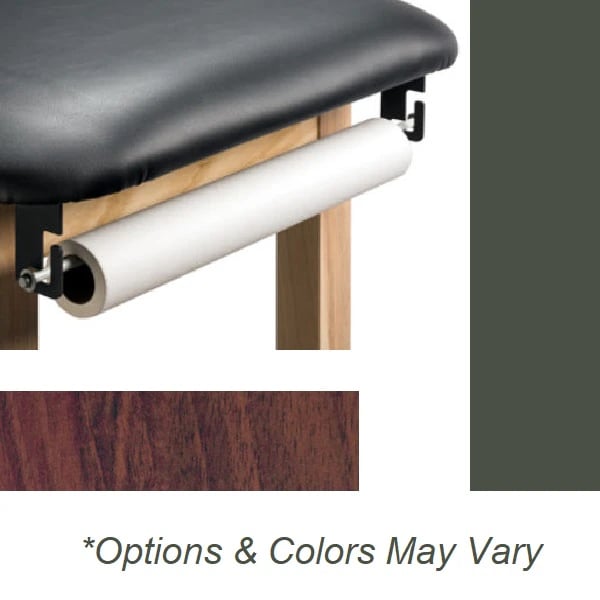 Clinton Industries Classic Series Treatment Table, Dark Cherry/Gunmetal, 400 lb Capacity