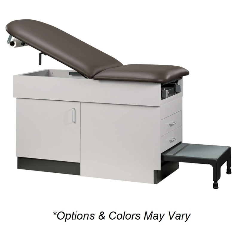 Clinton Industries Family Practice Treatment Table, Burgundy, 400 lb Capacity