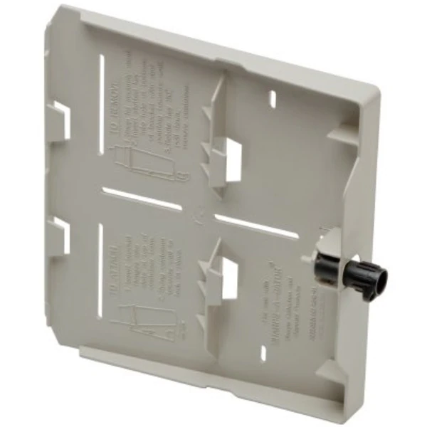 Sharps-A-Gator Hidden Sharps Bracket, Beige, 1.75 x 0.75 x 1", for 3921/4036/5qt Containers, with 5 Keys, 20/Case