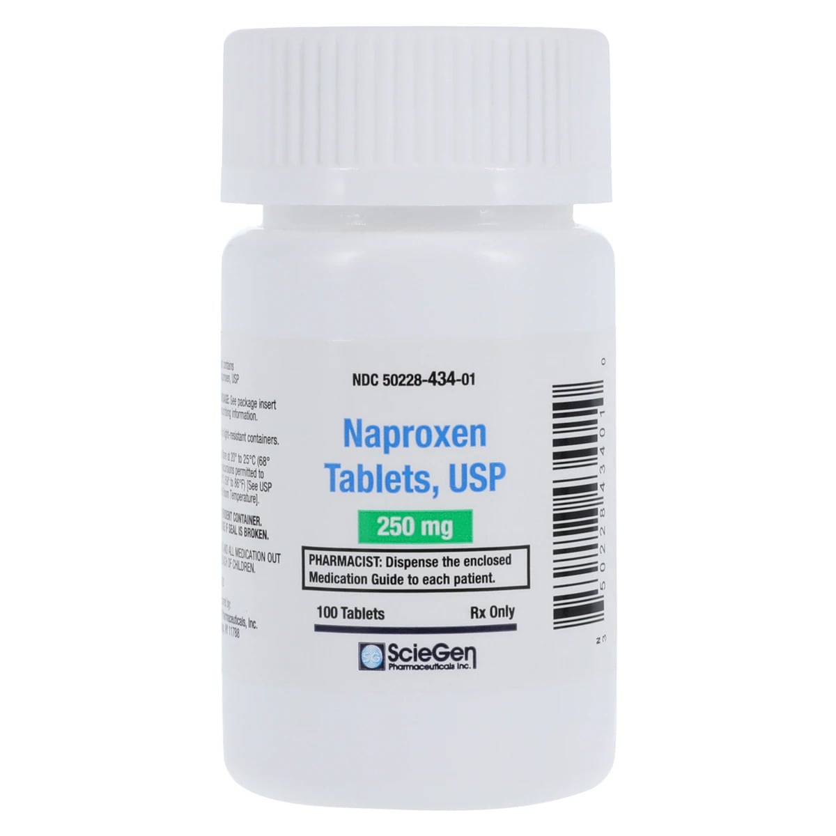 Naproxen Tablets, 250mg, 100/Bottle