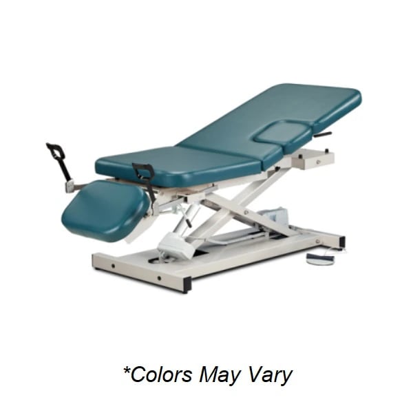 Clinton Industries Ultrasound Table, 76"L x 27"W, Height Adjustable 18"-35", Warm Gray, 500 lb Capacity