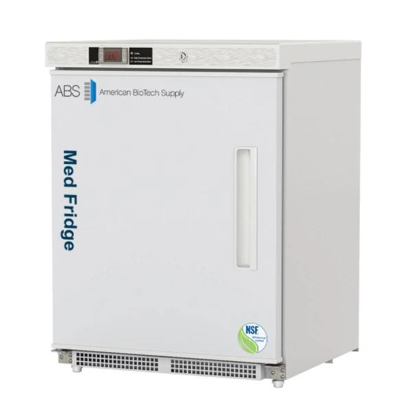 American Biotech Supply Premier Vaccine/Pharmacy Refrigerator, 4.6 cu ft, Solid Door, 2 to 8°C, Cycle Defrost