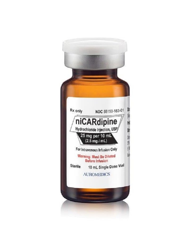 Nicardipine HCl Injection, 25mg/mL, Single Dose Vial (SDV), 10mL, 10/Package