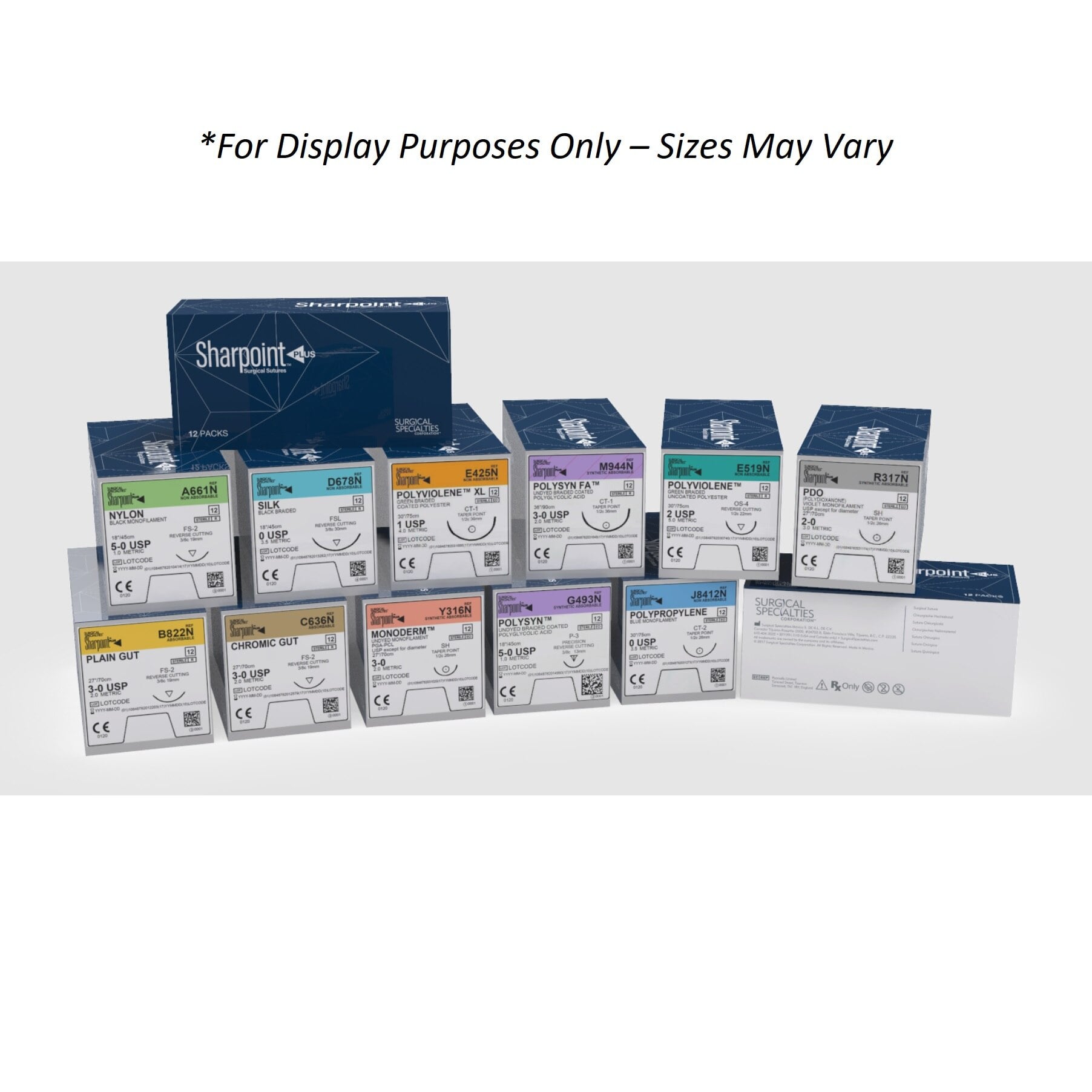 Sharpoint Suture Silk 2-0, Non-Absorbable, Black, 12x18", 36/Box
