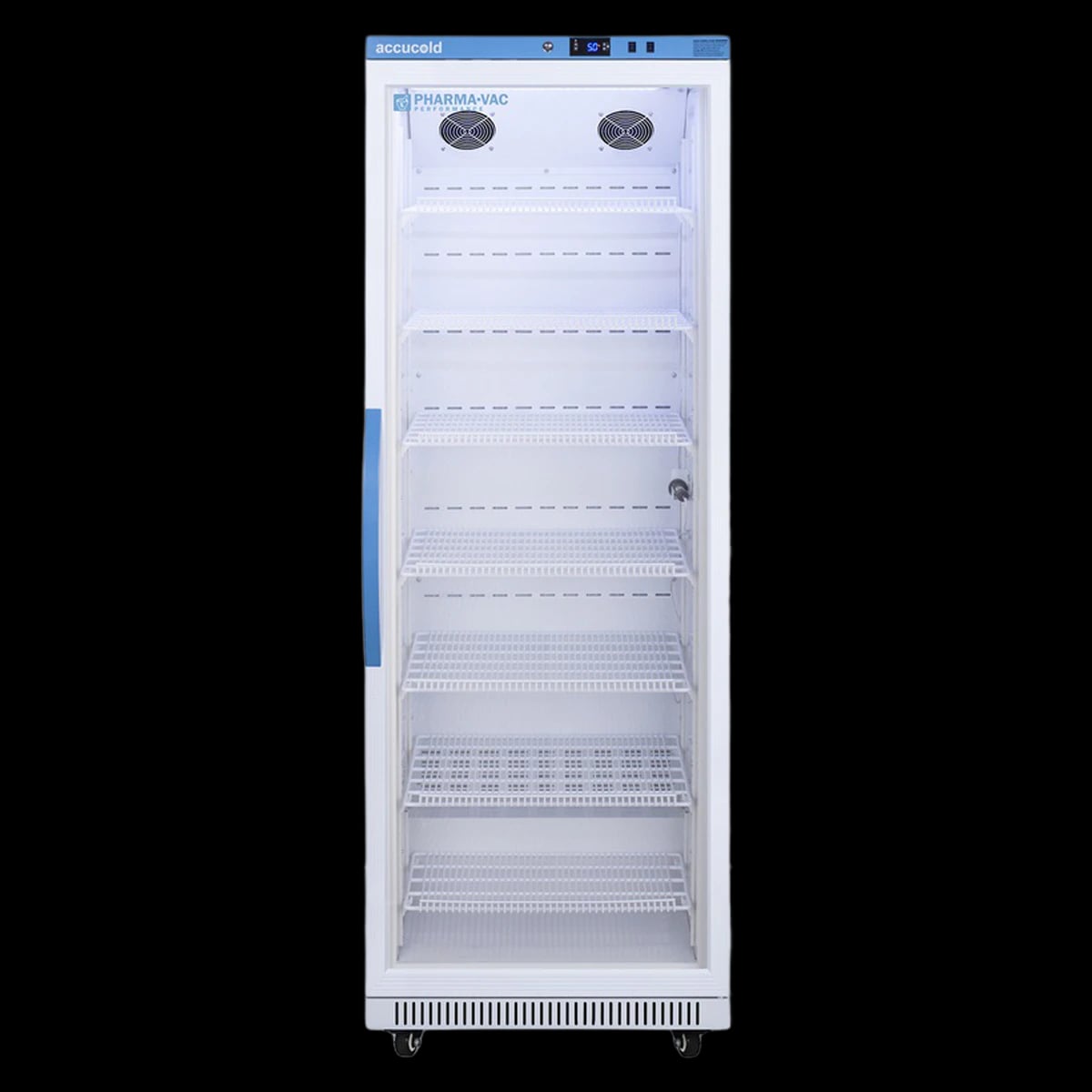 Accucold Pharmacy/Vaccine Refrigerator, 18 Cu Ft, Glass Door, 2 to 8C, Auto/Cycle Defrost