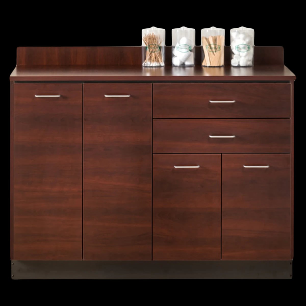 Clinton Industries Base Cabinet, Dark Cherry Laminate, Each