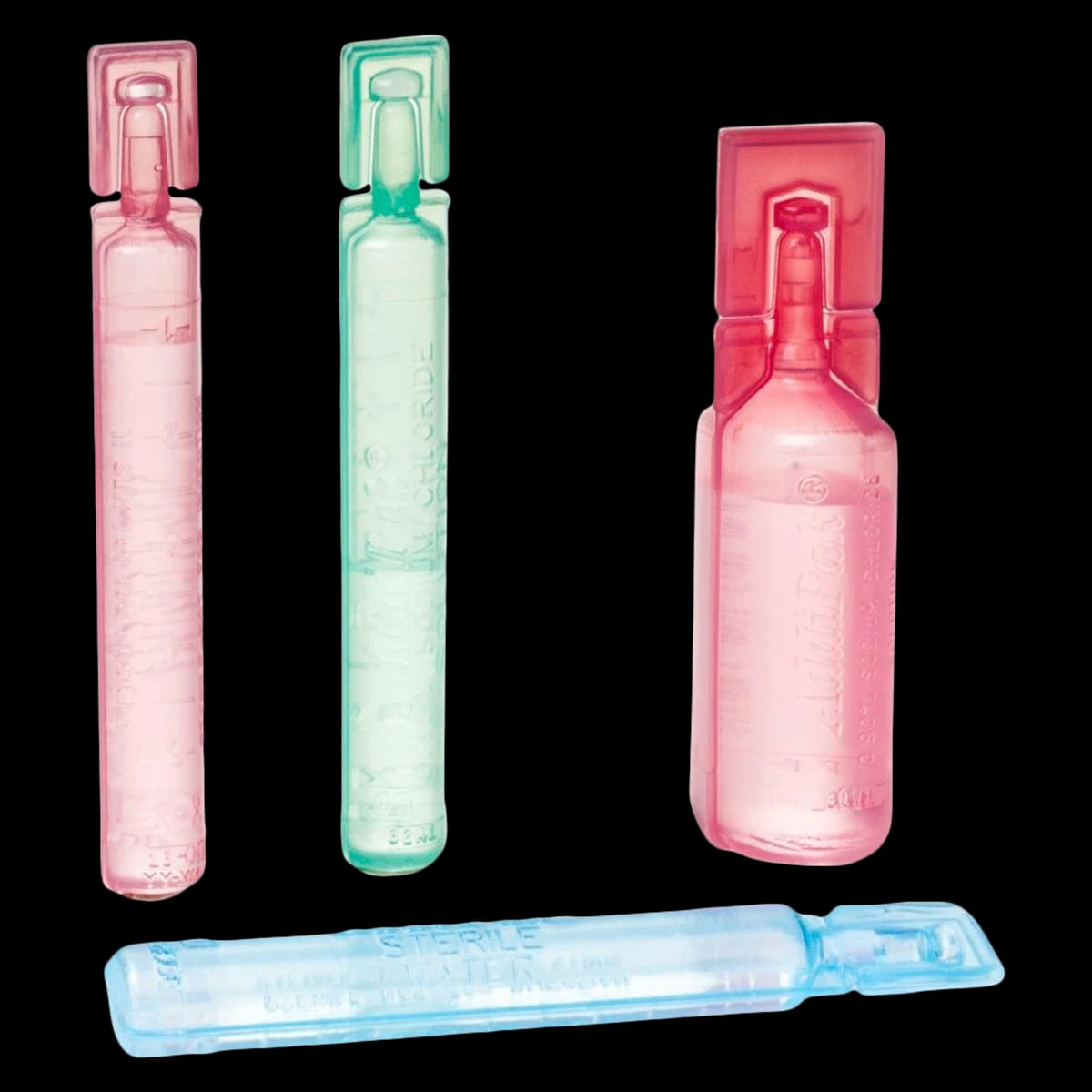 Addipak Unit Dose Sterile Water, 3 mL, Blue, 1000/Case