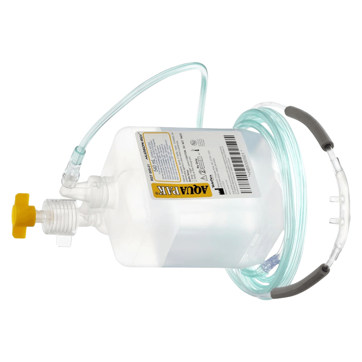 Medline AquaPak Bubble Humidifier, Prefilled, 12/Case