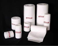 Fabrifoam SuperWrap Stretch Bandage, Elastic/Foam Back, 4" x 5', 5/Box