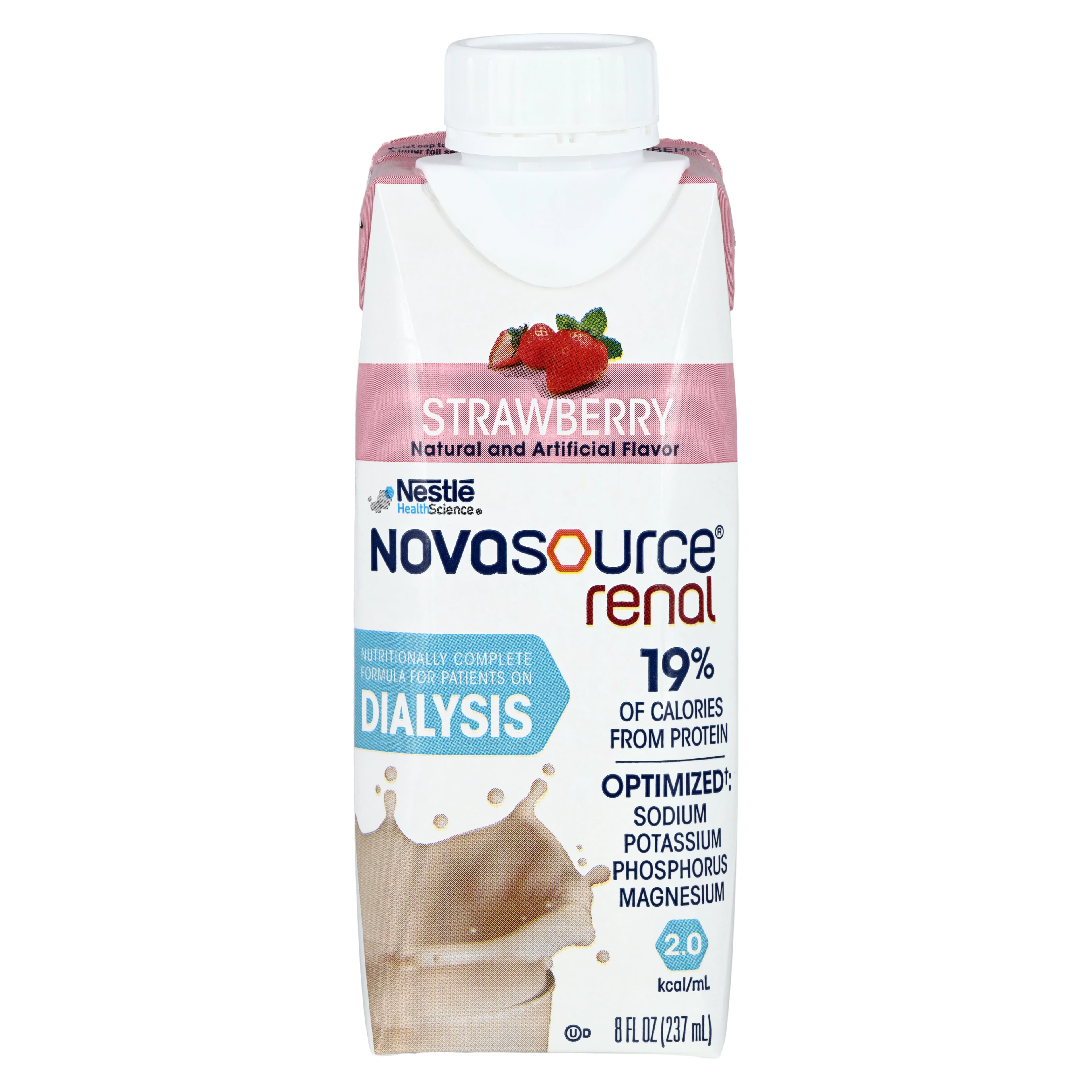Nestle Health Science Novasource Renal Oral Supplement, Strawberry, 24/Case