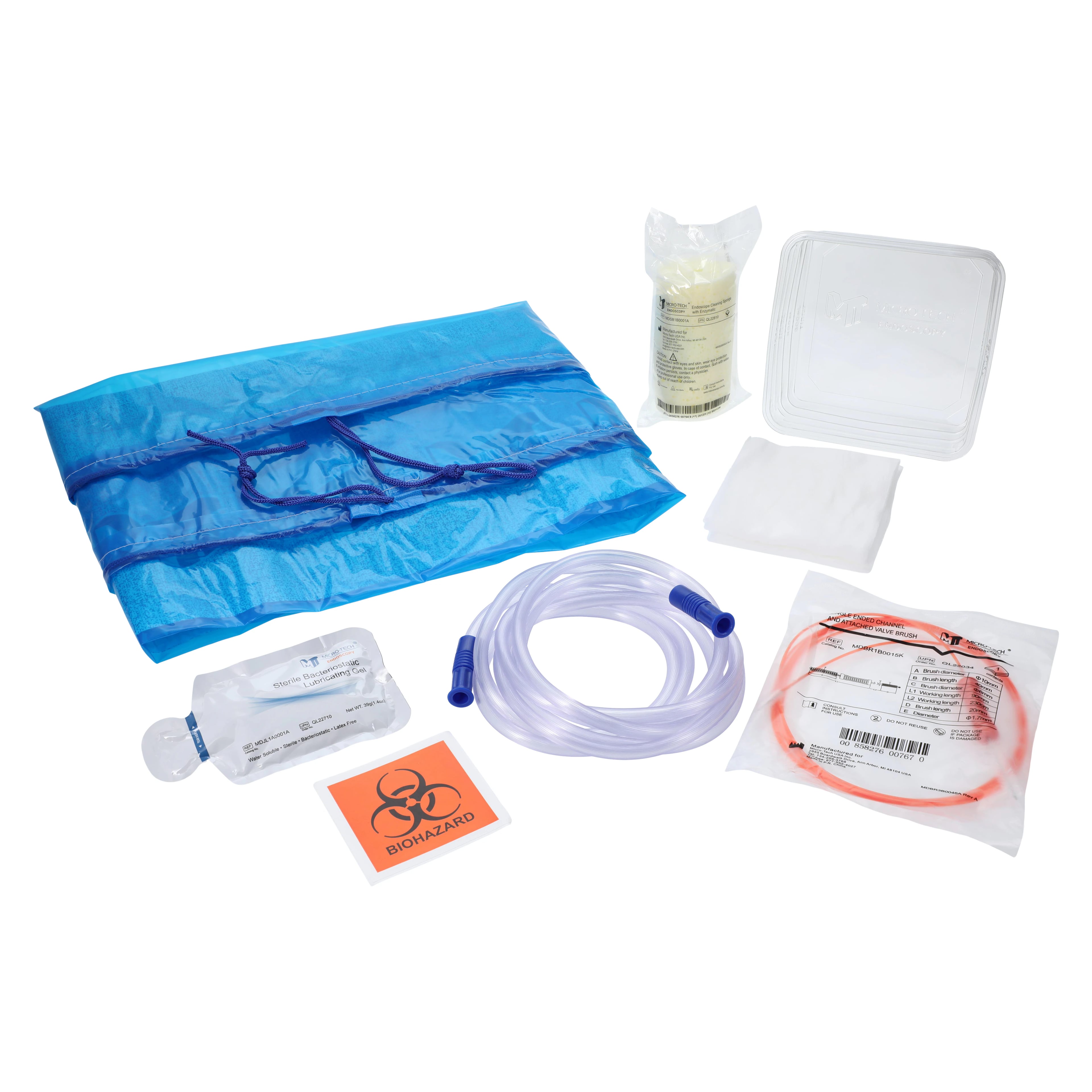 Micro-Tech Endoscopy Kit, Single-Use, Set-Up, 48/Case