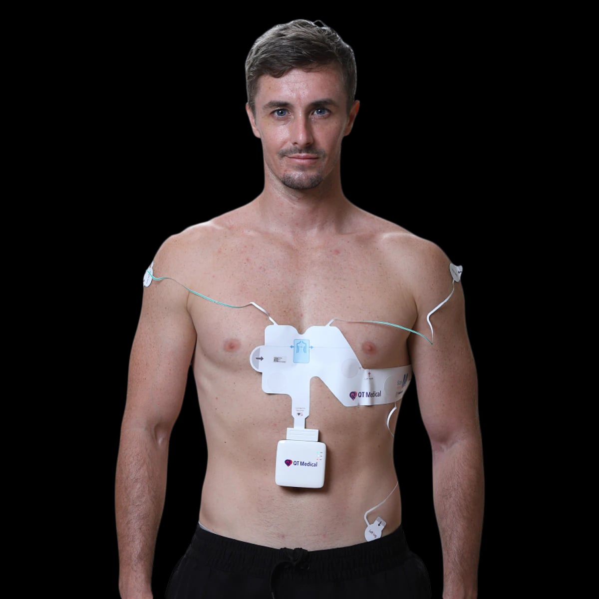 QT Medical ECG Electrode, Disposable, Adult/Pediatric, Resting 12-Lead, Adhesive Backing, 10/Package