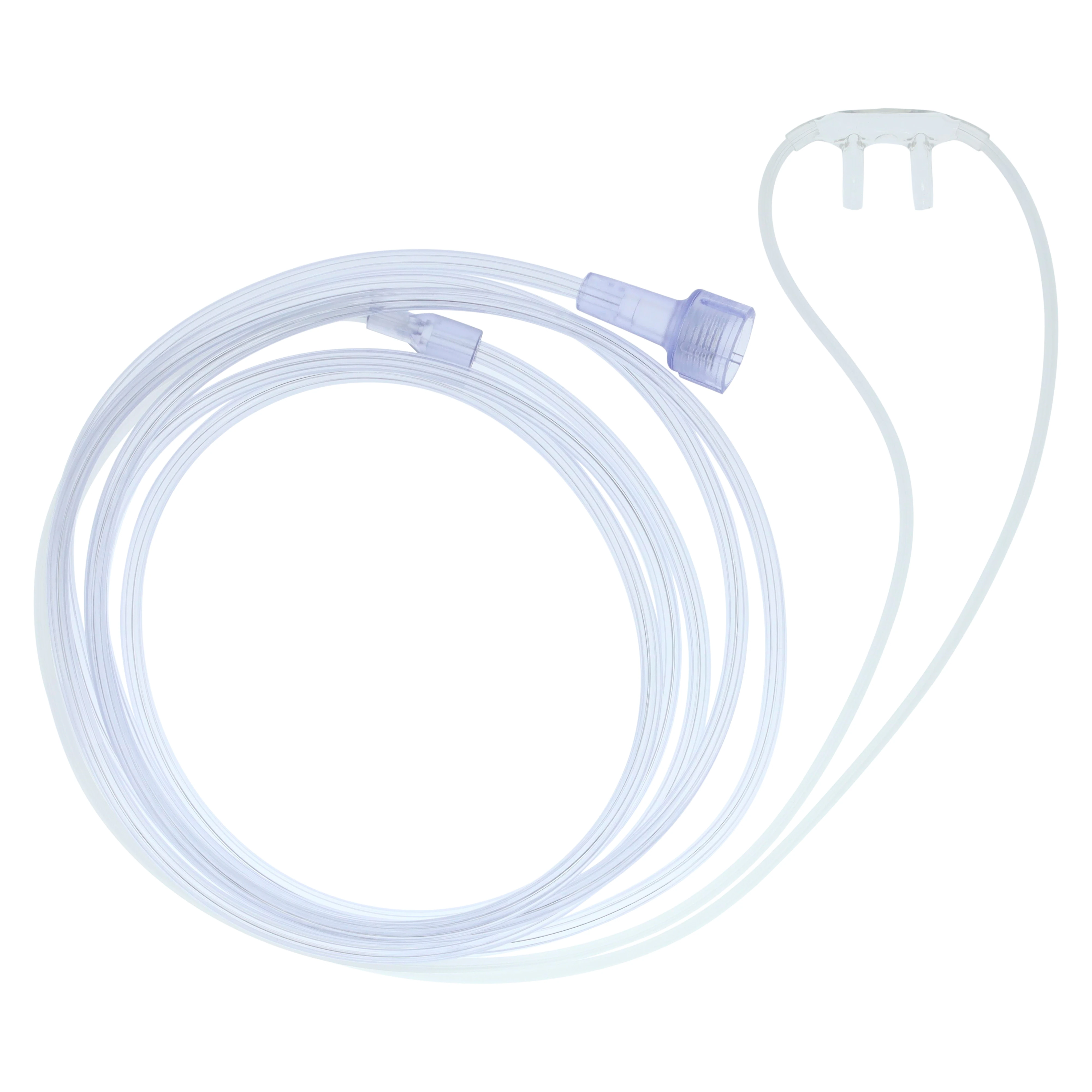 Medline Softech Adult Nasal Oxygen Cannula with 7 ft Star Lumen Tubing and Universal Connector, 50/Case