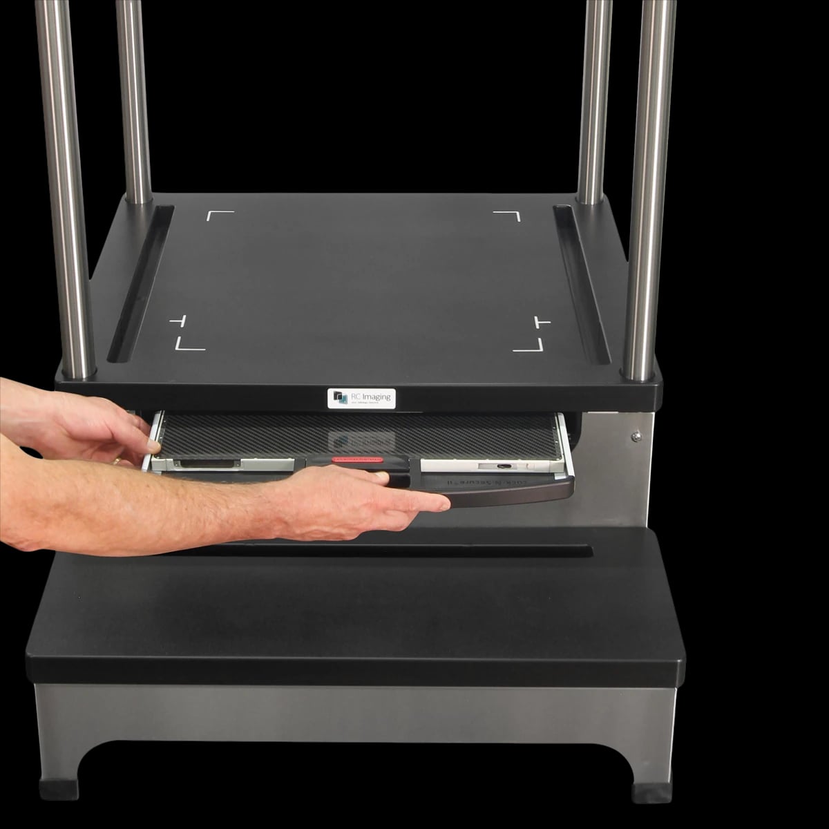 RC Imaging Weight Distribution Platform, Black/Silver with Lock-N-Secure Encasement