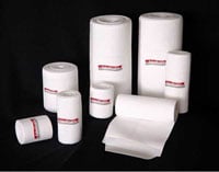 Fabrifoam SuperWrap Stretch Bandage, Elastic/Foam Back, 3" x 5', 5/Box