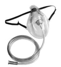 Allied Medical Simple Oxygen Mask, Pediatric, without Tubing, Disposable, Latex-Free, 50/Case