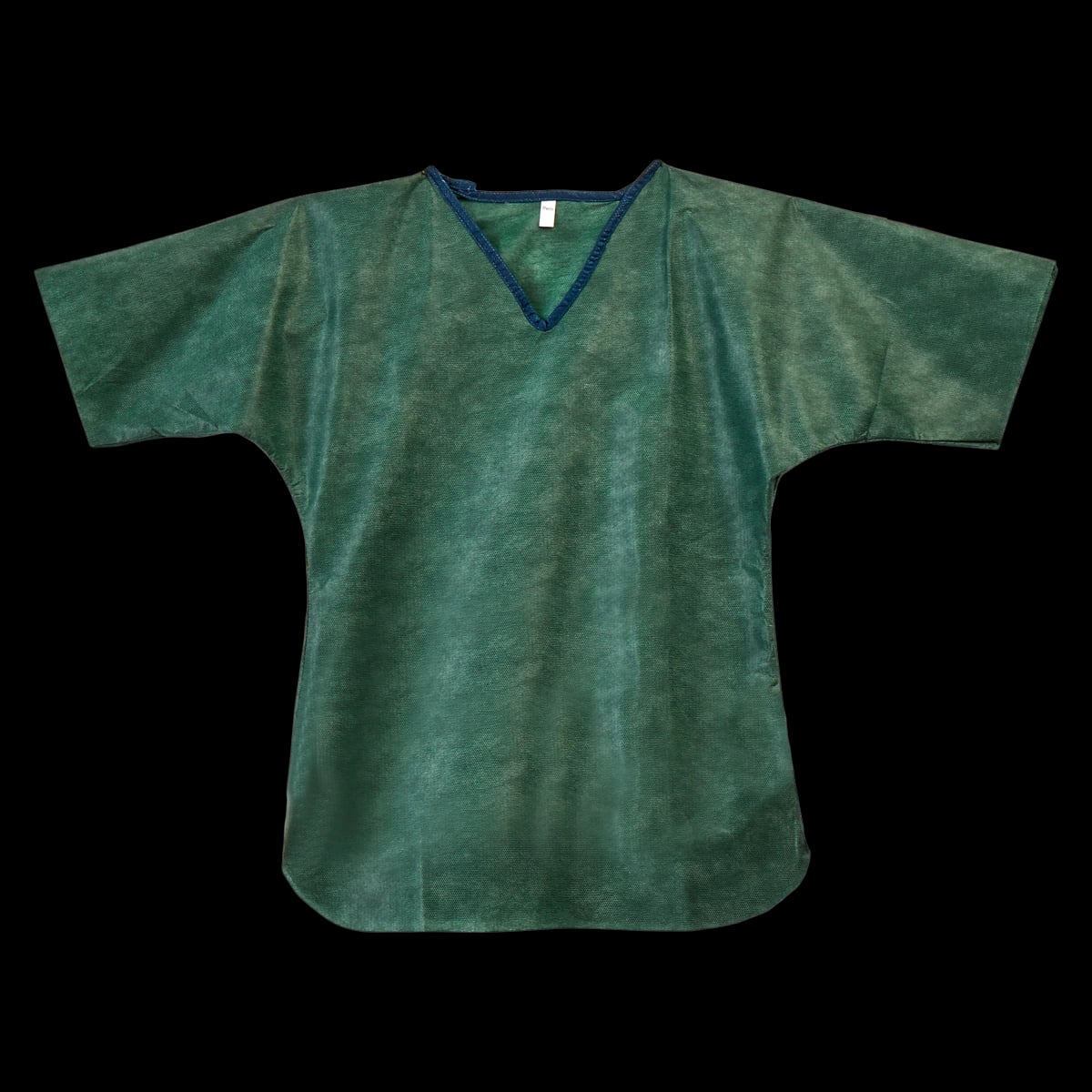 Graham Medical Non-Woven Fluid-Resistant Disposable Scrub Shirt, Pediatric, Dark Green, Pull-On, Unisex, 30/Case
