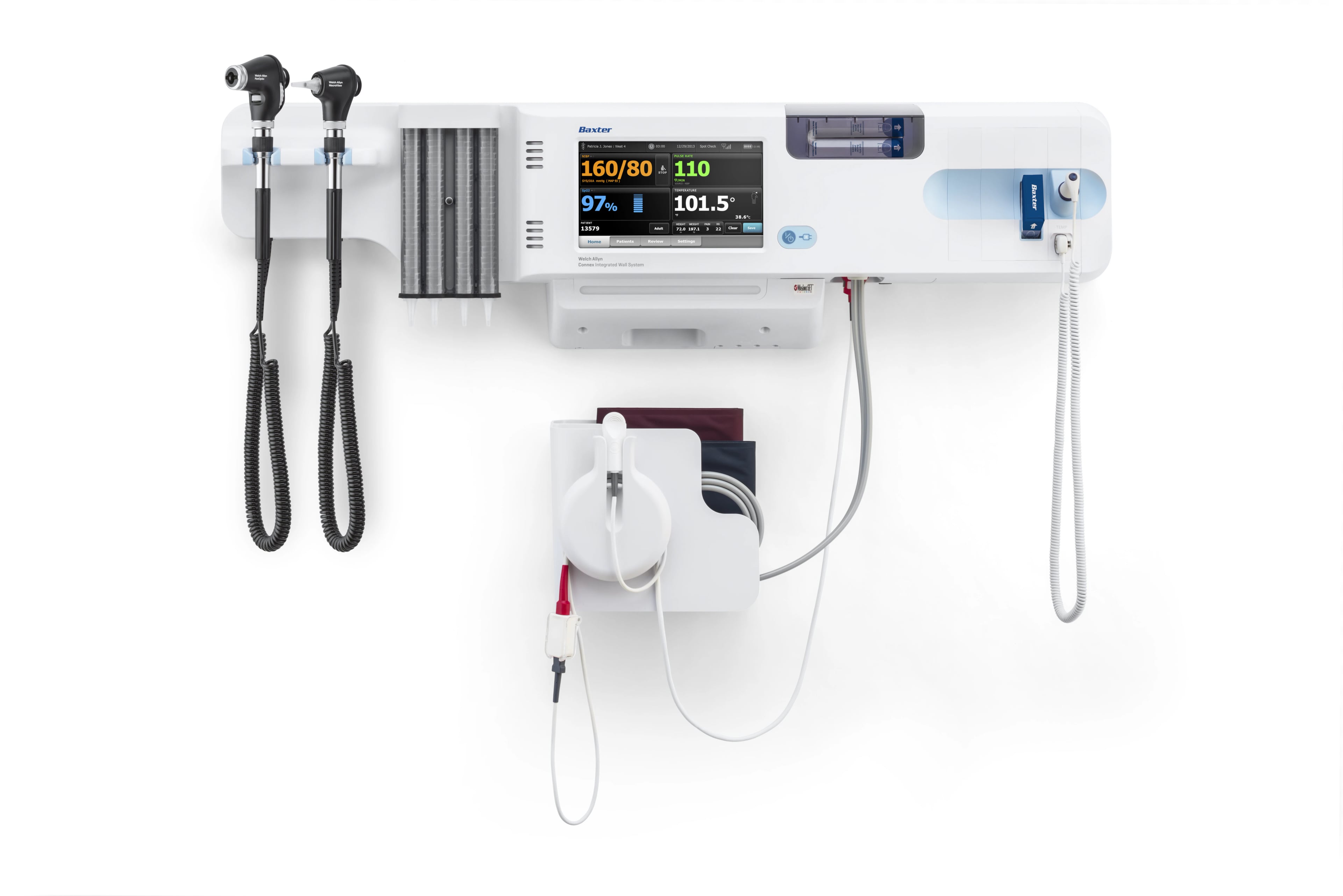 Welch Allyn Connex Integrated Wall System with Radio, USB, Ethernet, and Nurse Call