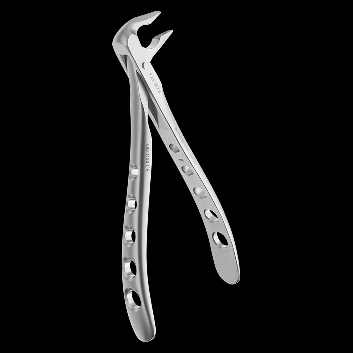 Hu-Friedy Atraumair 36 Apical Extraction Forceps, Lower Premolars/Incisors, Diamond Dusted, FAF36XSD