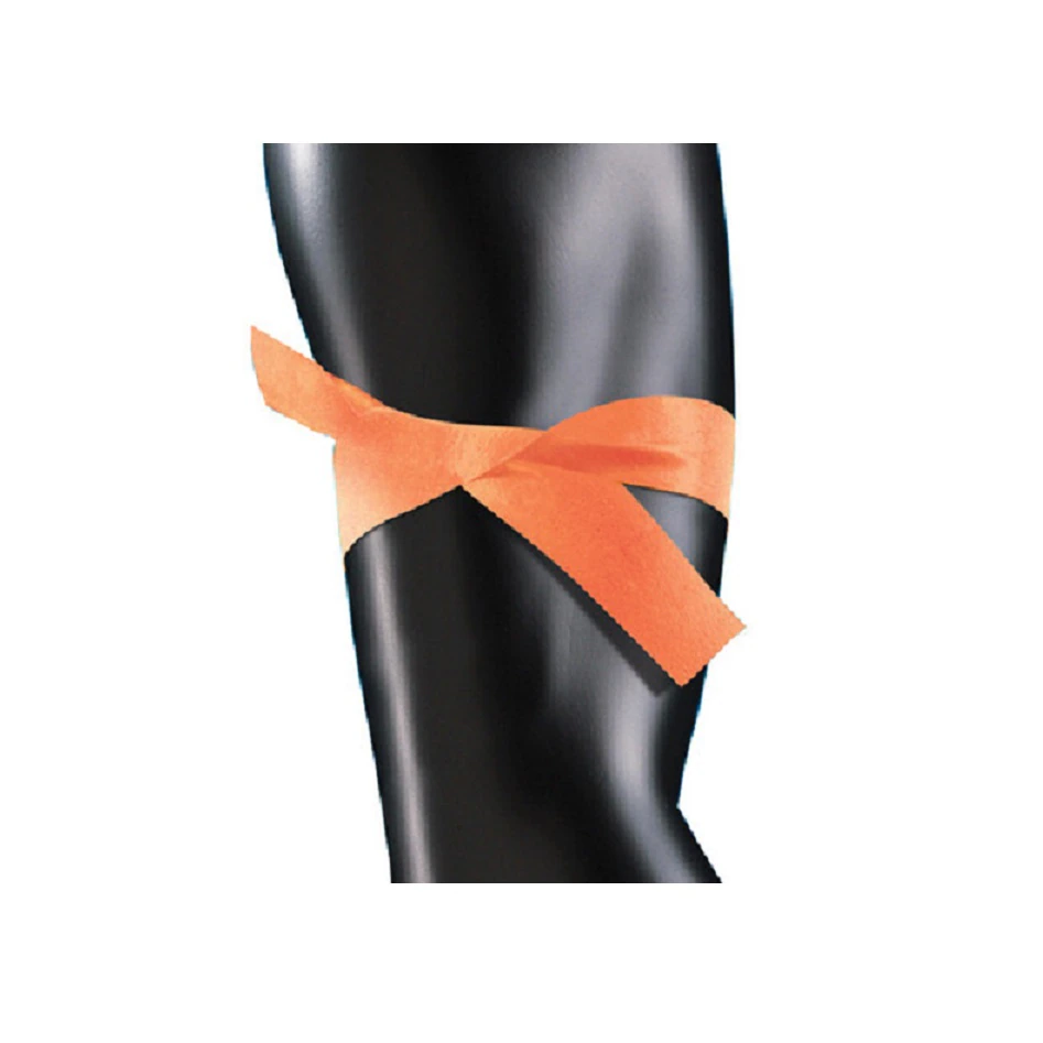 X-Tourn Tourniquet, Polyisoprene, 2.54 x 45.72 cm, Orange, Latex-Free, Disposable, Non-Sterile, Bulk, 250/Package