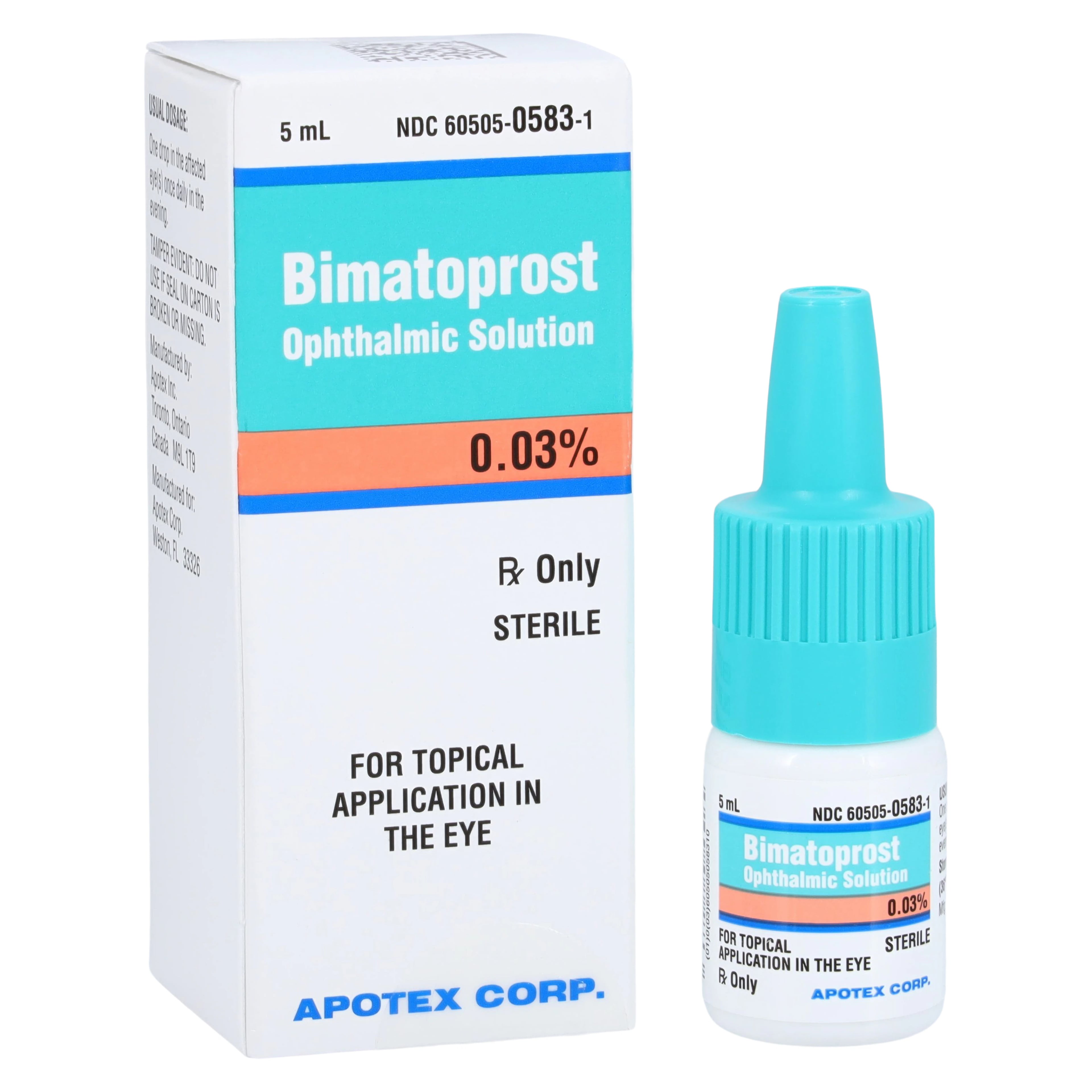 Bimatoprost Ophthalmic Solution 0.03%, 5mL Bottle, Each