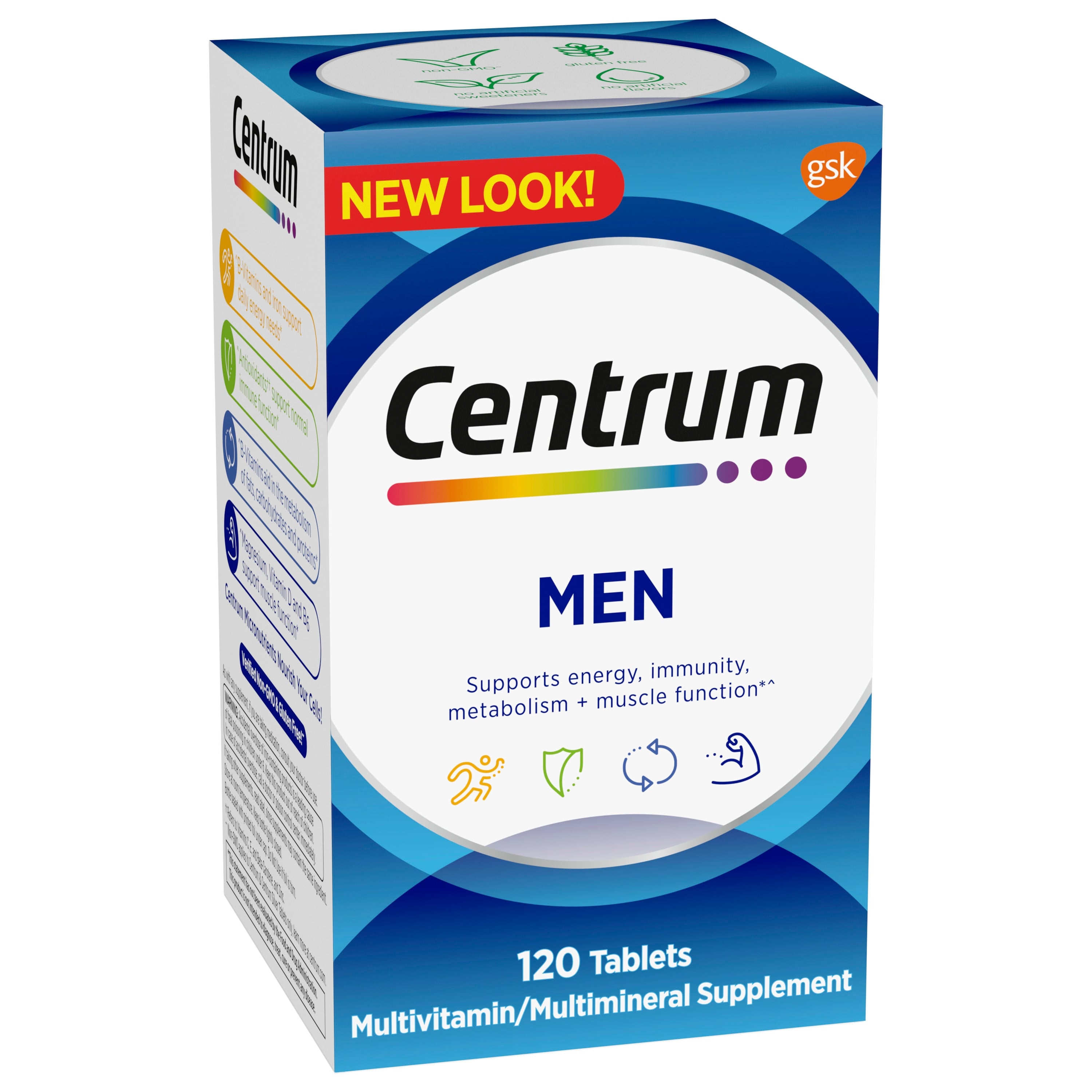 Centrum Multivitamin Tablets for Men, 120/Bottle