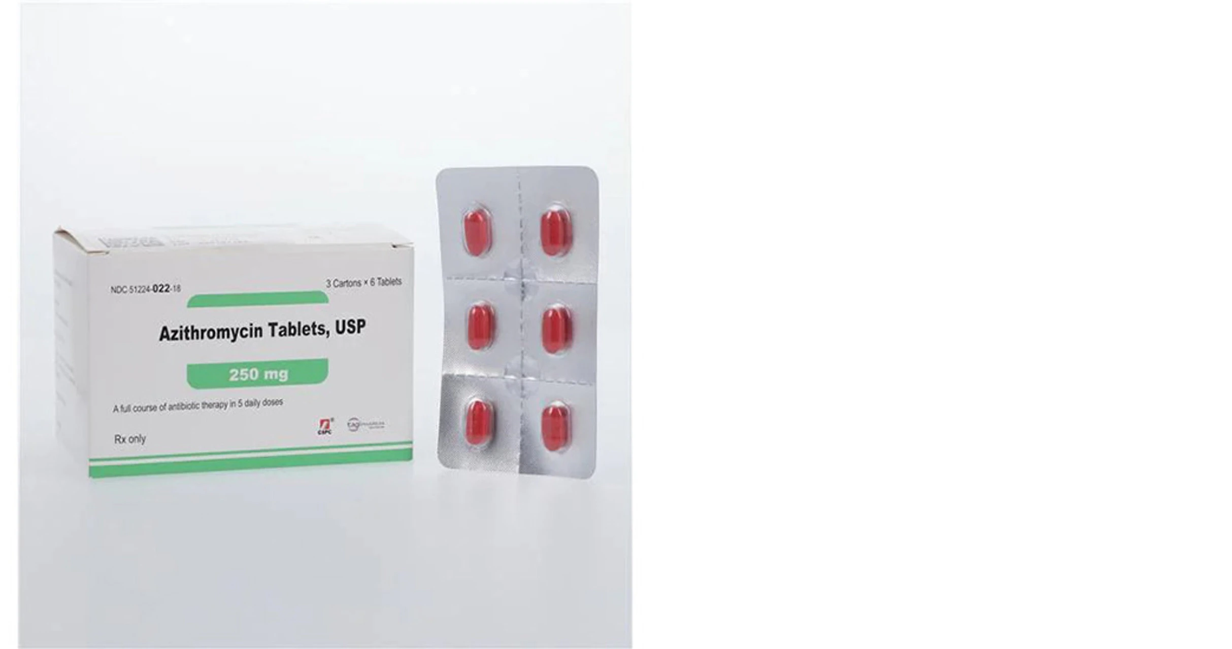 Azithromycin Tablets UD, 250mg, Unit Dose, 3x6/Package, 01KEZKNS4G7HHKZS4DRAF9EPGN