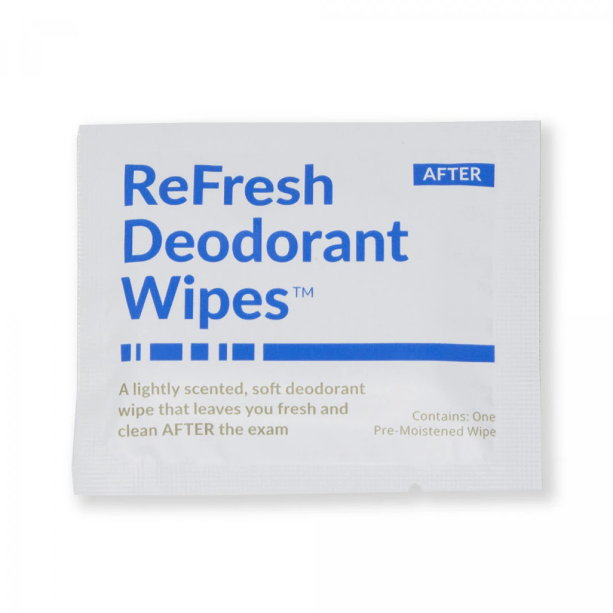 ReFresh Mammography Deodorant Patient Wipes, Lightly Scented, Disposable, 500/Case