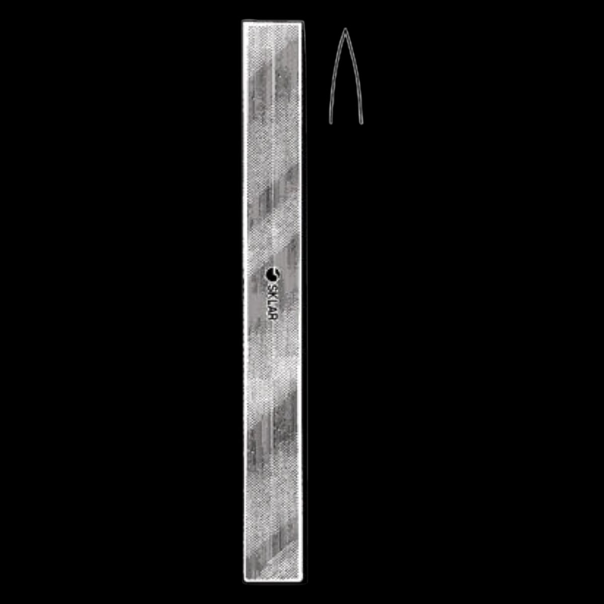 Sklar Instruments Lambotte Surgical Osteotome, Straight, Stainless Steel, 9.75" (24.8 cm), Non-Sterile, Reusable, Each