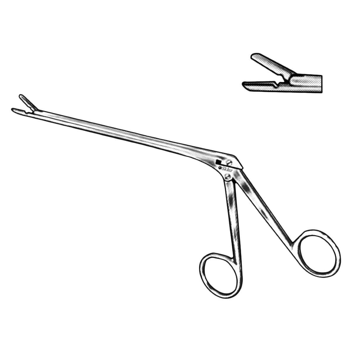 Sklar Cushing Intervertebral Disc Rongeur, Straight, Stainless Steel, Non-Sterile, Reusable