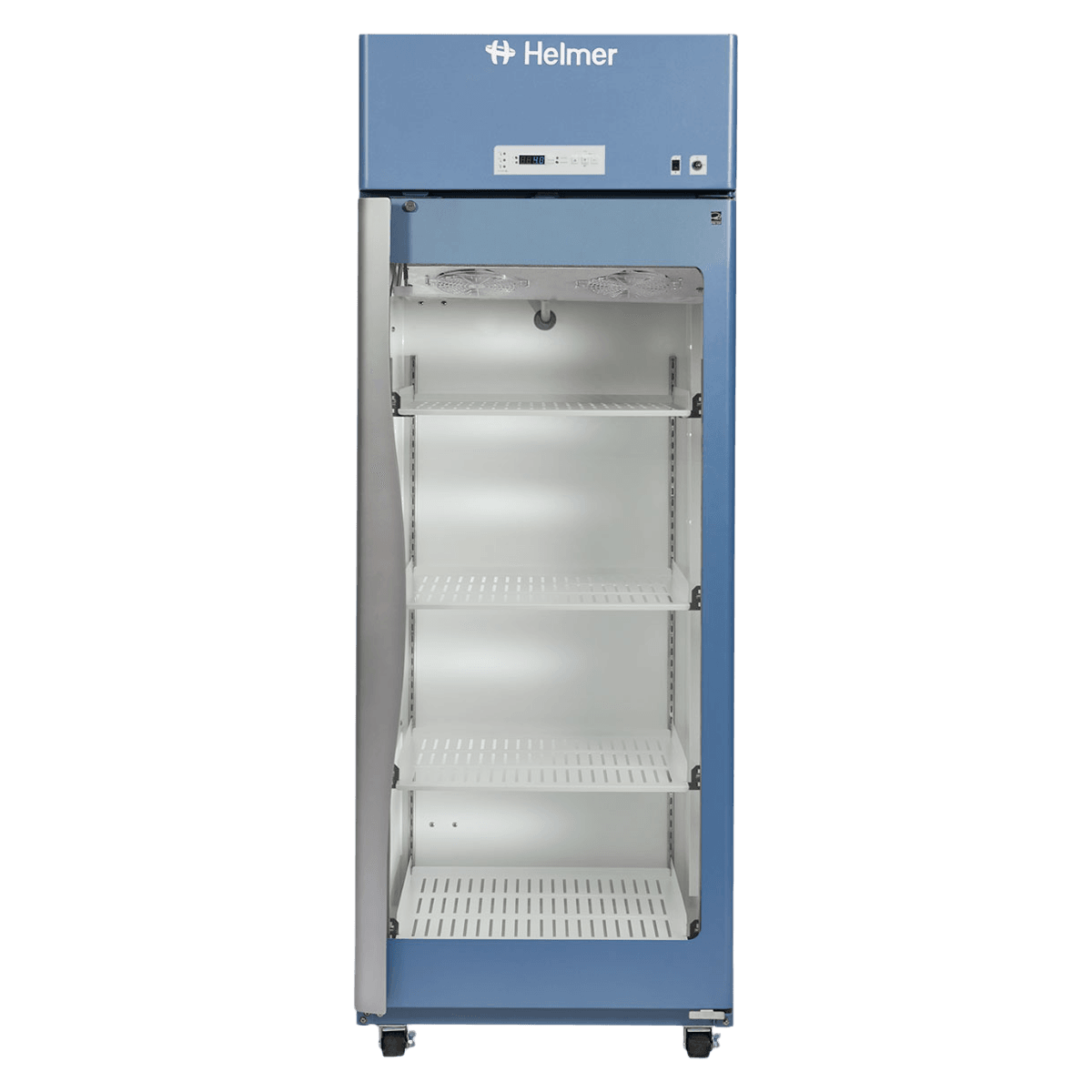 Helmer Scientific Horizon Series HLR120-GX Laboratory Refrigerator, 20.2 cu ft, Glass Door, 2 to 10°C, Auto Defrost