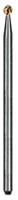 Dedeco Goldies Carbide Bur, HP, Diamond Cut, #D-5, Titanium Nitride Coated, 1/Pk, 8303