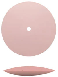 Dedeco Medium Porcelain Silicone Polisher, Knife-Edge Wheel, 7/8", Pink, 100/Box