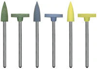 Dedeco Hi-Glaze Diamond-Filled Silicone Porcelain Polisher Assortment Kit, 6-Piece (1181)