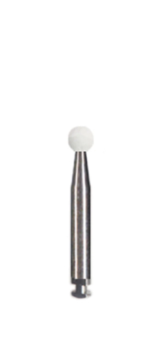Dedeco White Arkansas Mounted Stones, Shape 18 (RD1), Right Angle, 3/32" (2.35mm) Shank, 12/Box