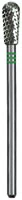 Dedeco Euro Carbide Bur, Coarse Straight Blade Crosscut, HP 2.35 mm Shank, 4.0 mm Diameter, #D077GSQ-040, 1/Pkg