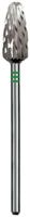 Dedeco Euro Carbide Bur, Coarse Straight Blade Crosscut, HP 2.35 mm Shank, 6.0 mm Diameter, #D251GSQ-060