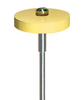 Dedeco Ultra Dia-Stone HP Wheel, 5/8" x 1/8", Coarse, Diamond Bur, Laboratory Handpiece, 4247