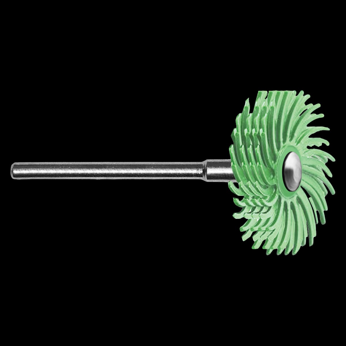 Dedeco Sunburst 7/8" 1 Micron Grit Disc, Light Green, 4-Ply, 3/32" Arbor, Box of 6