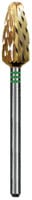 Dedeco Euro Goldies Carbide Bur, Coarse Straight Blade Crosscut, HP, 6.0 mm Diameter, Titanium Nitride Coated, #G251GSQ/060