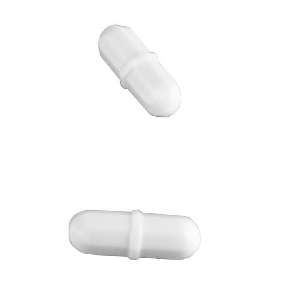 Heathrow Scientific Magnetic Stir Bar, 35 x 9 mm, White, 10/Package