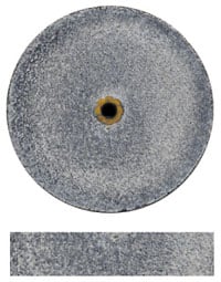 Dedeco Koolies No Heat Grinding Wheels, Black #4 Coarse Silicon Carbide, 7/8" x 3/16", 50/Box