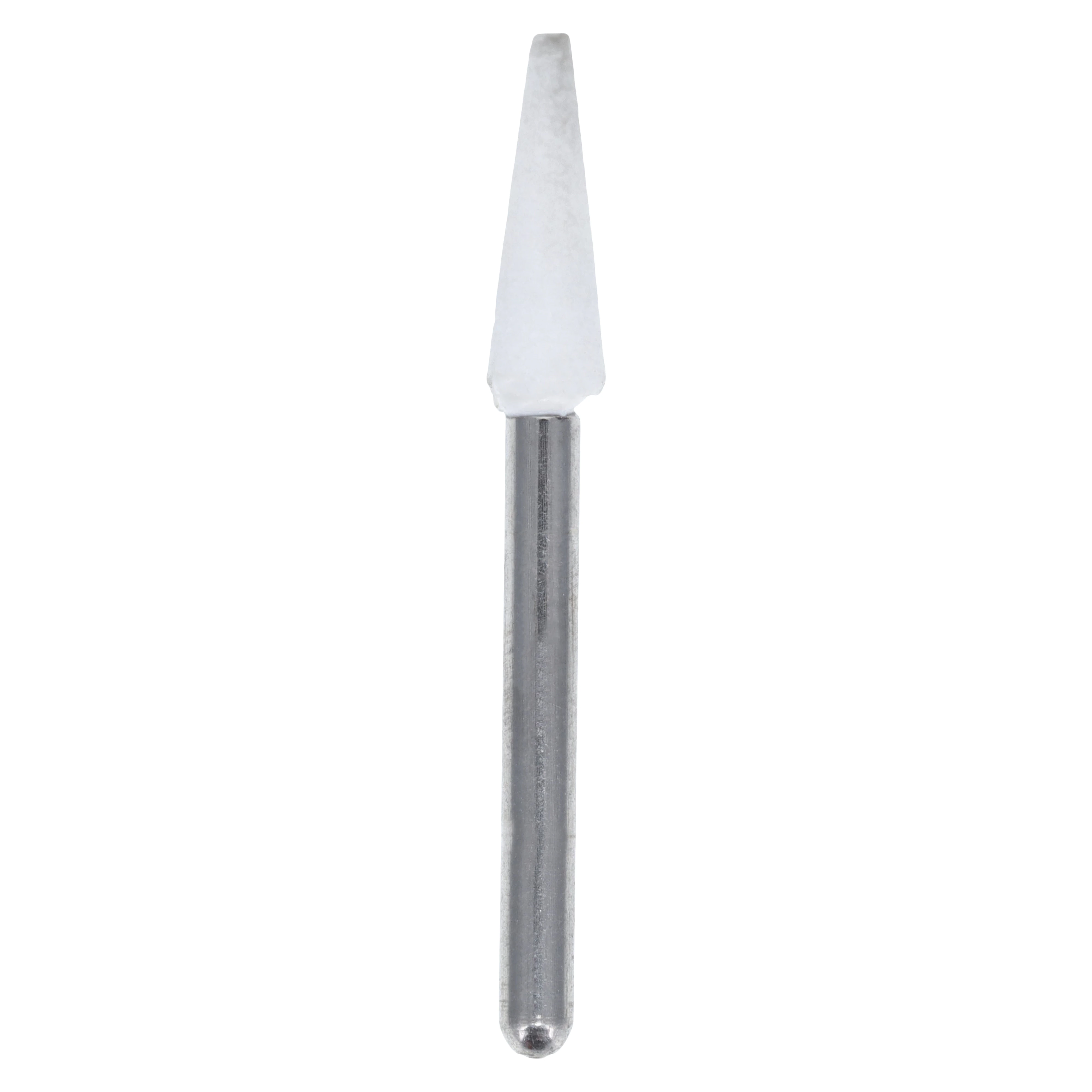 Dedeco White Arkansas Stone, FG (Friction Grip) 1/16" Shank, Shape 138 (CN1) Tapered Pointed Cone, Aluminum Oxide, 12/Box, 4723