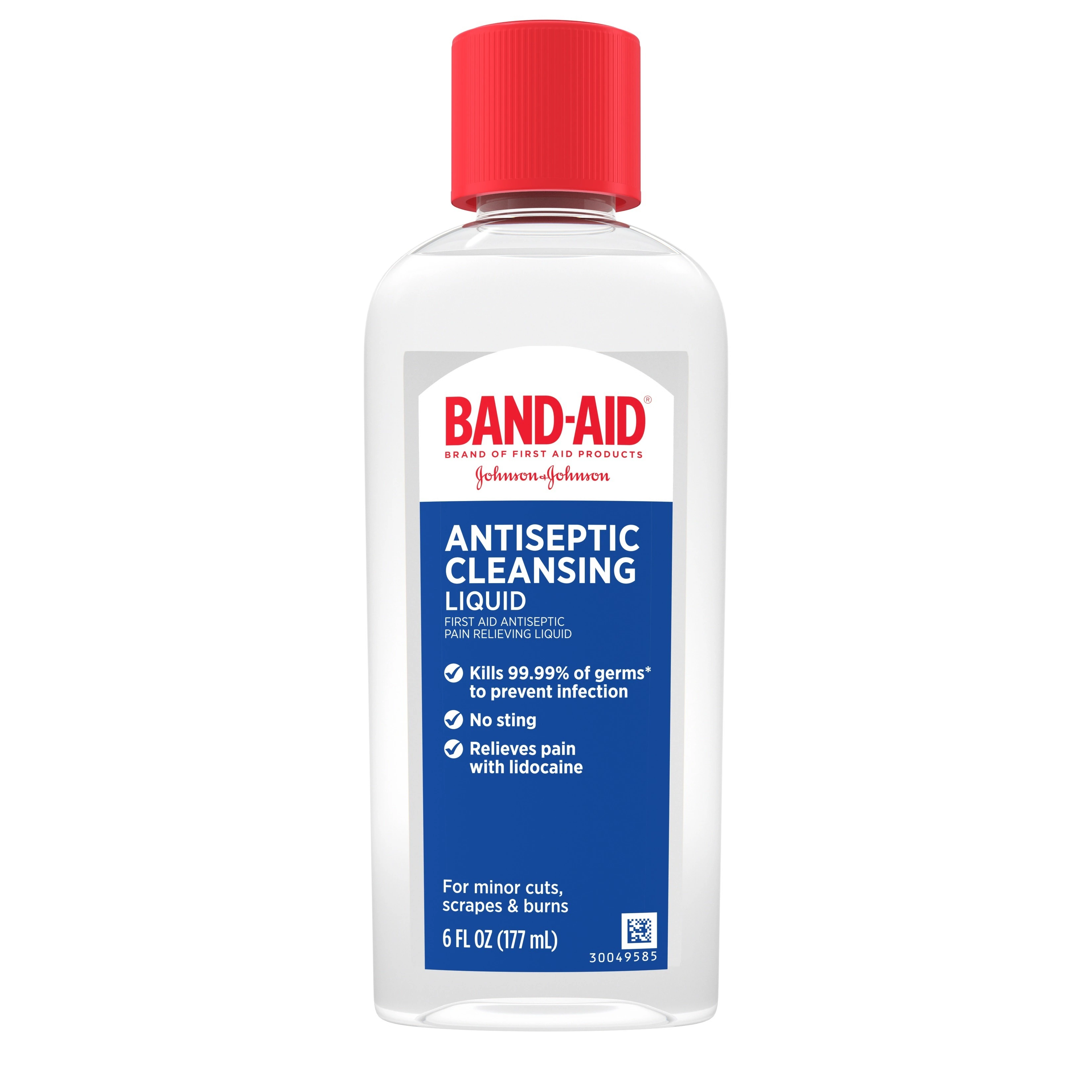 Band-Aid Hurt Free Antiseptic Wash, 6 oz Bottle