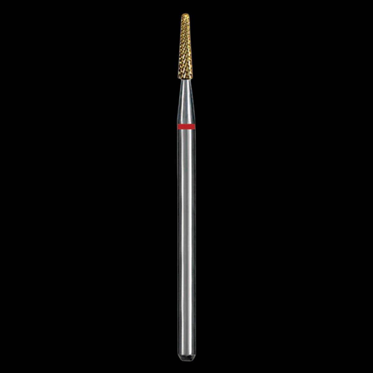 Dedeco Euro Goldies® Carbide Bur, Fine Crosscut, HP, #G138EF, 1.6 mm Diameter, Titanium Nitride Coated, 1/Pkg
