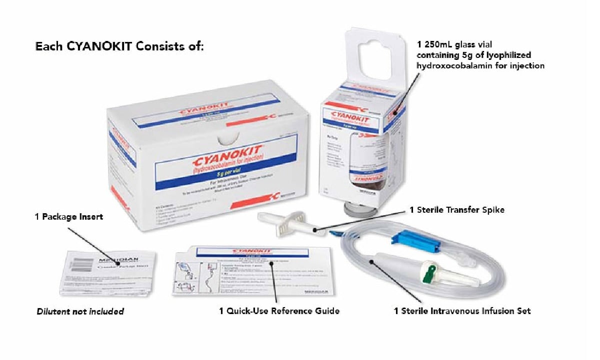 Cyanokit Cyanide Antidote Injection 5gm Kit 250mL, 01KT0J09KHCZM7ZSGK4CHFVX1P
