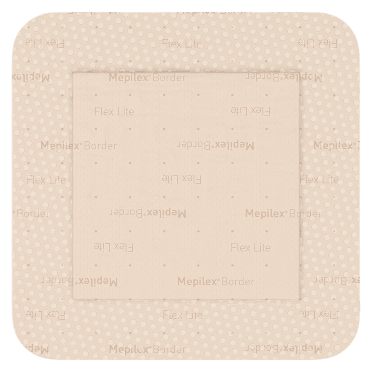 Mepilex Border Flex Lite Foam Wound Care Dressing, 6x6" Square, 1 Each