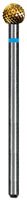 Dedeco Euro Goldies® Carbide Bur, Regular Cross Cut, HP, #G071E, 5.0 mm Diameter, Titanium Nitride Coated, 1/Pkg
